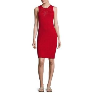 rag & bone Adriana Red Merino Knit Sheath Dress Size Small